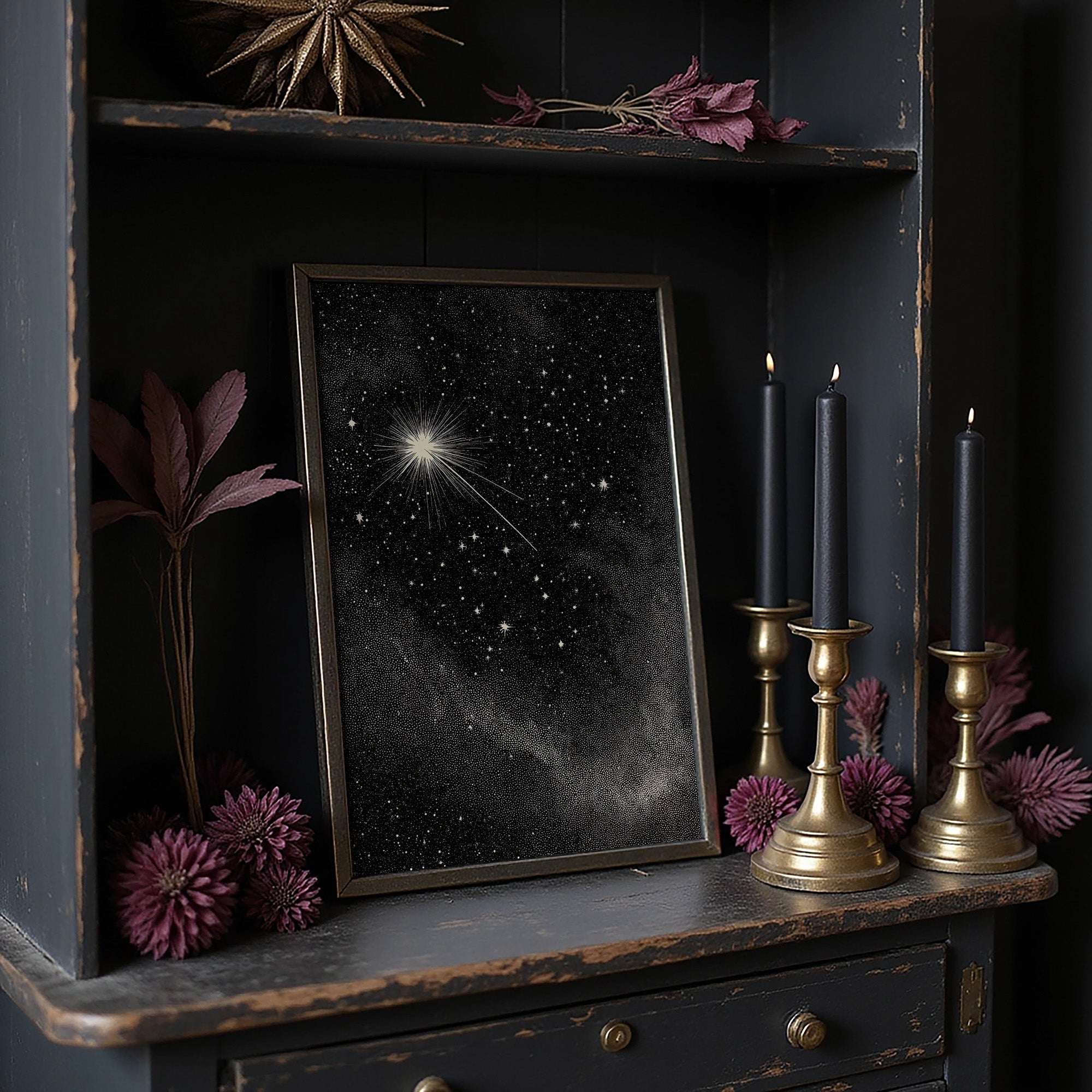 Celestial Beacon Calls Through Night