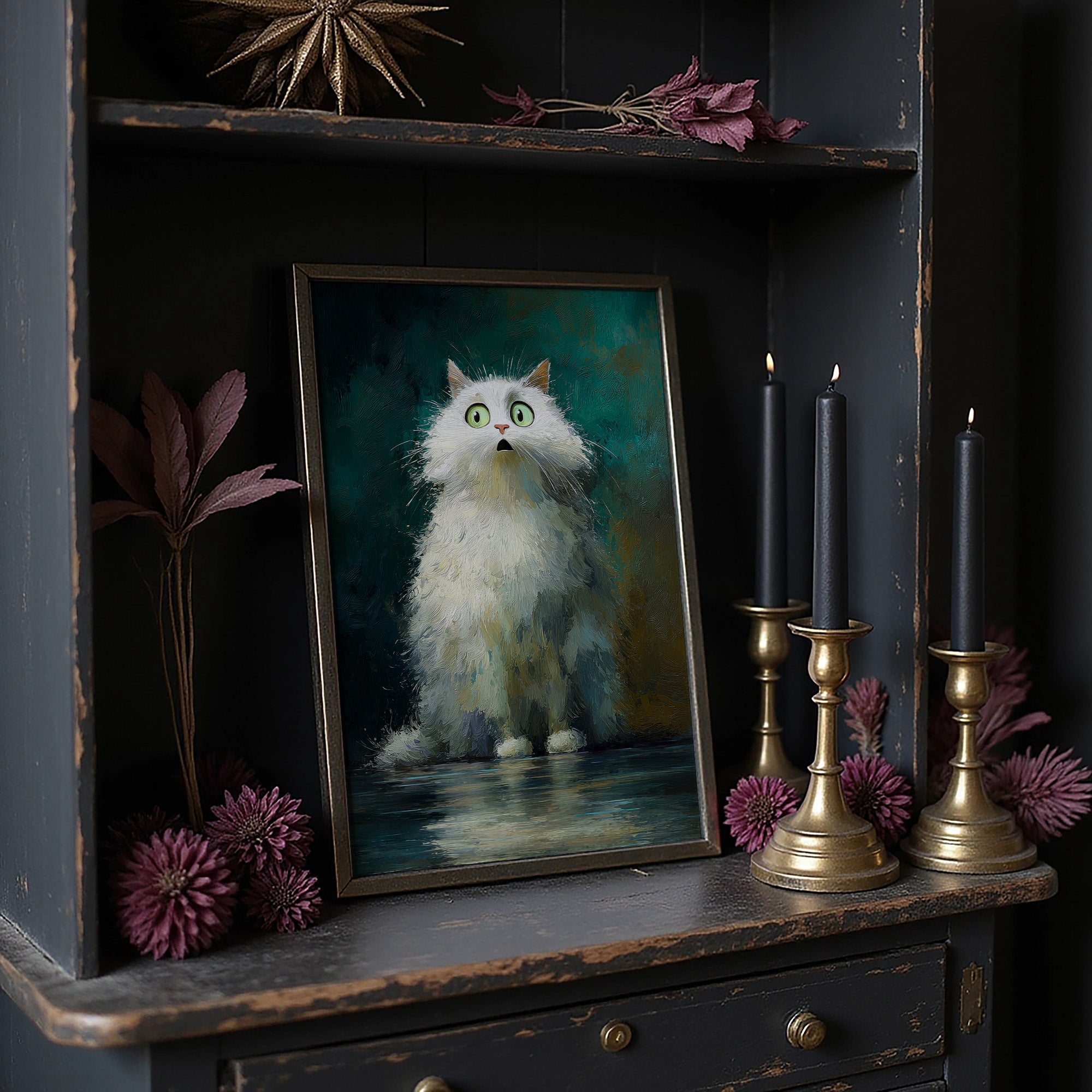 Emerald Eyes Meet Midnight Wonder