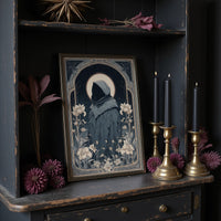 Moonlit Pilgrim Among Lotus Blossoms