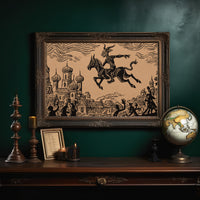 Ancient Riders Cross Storybook Skies