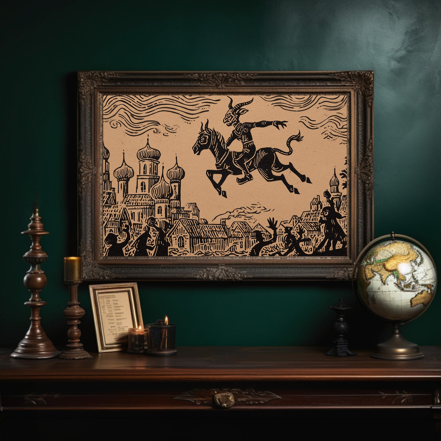 Ancient Riders Cross Storybook Skies