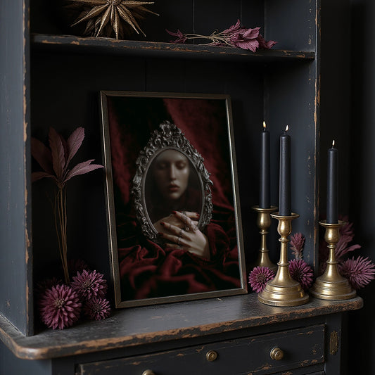 Velvet Secrets Behind Silver Frame