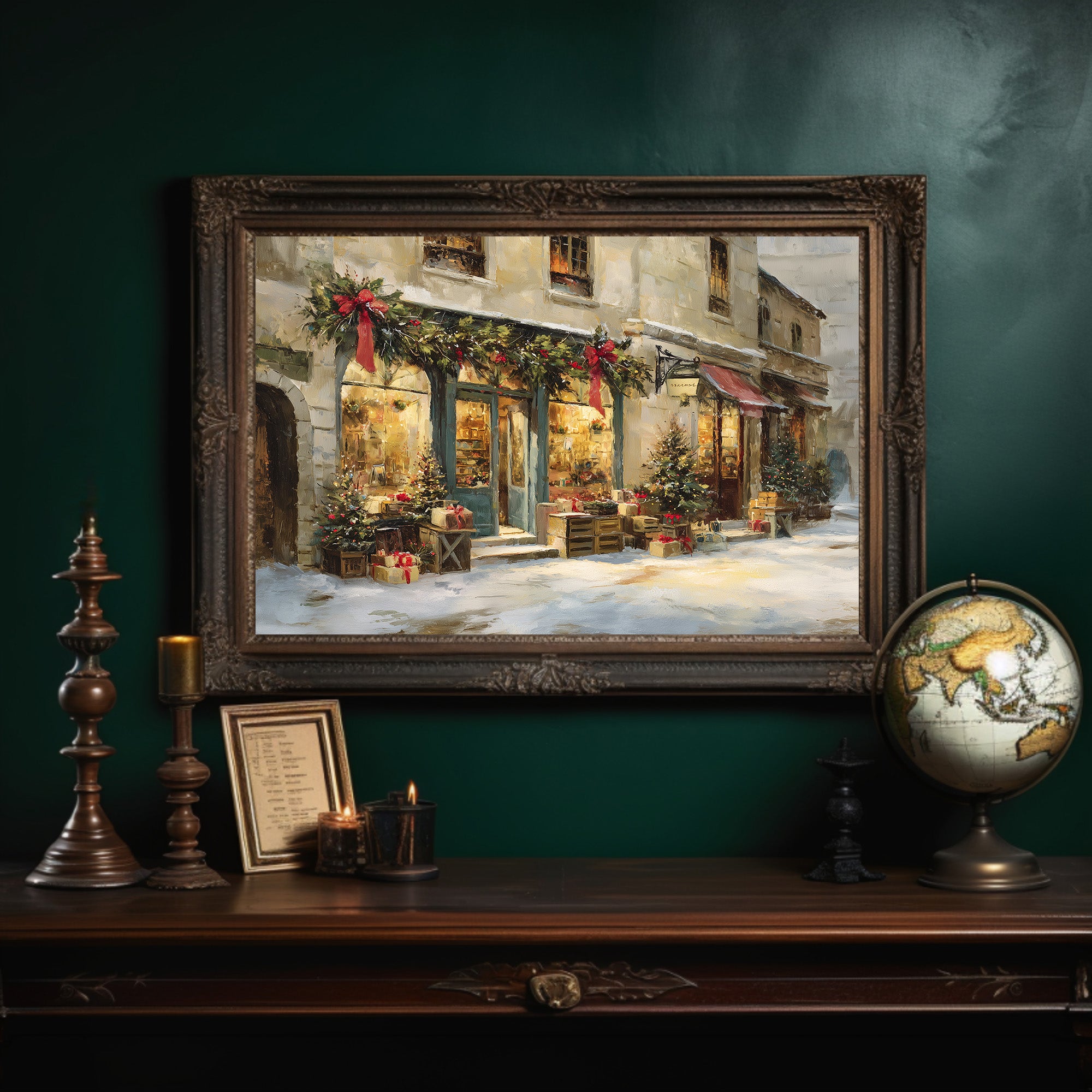 Festive Shops Await December Snow