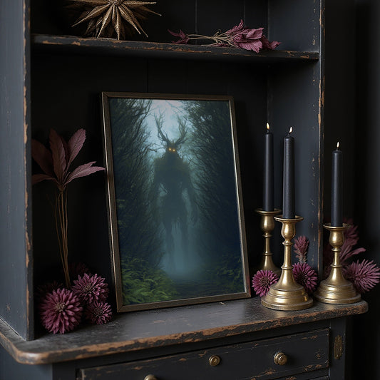 Forest Sentinel With Glowing Eyes