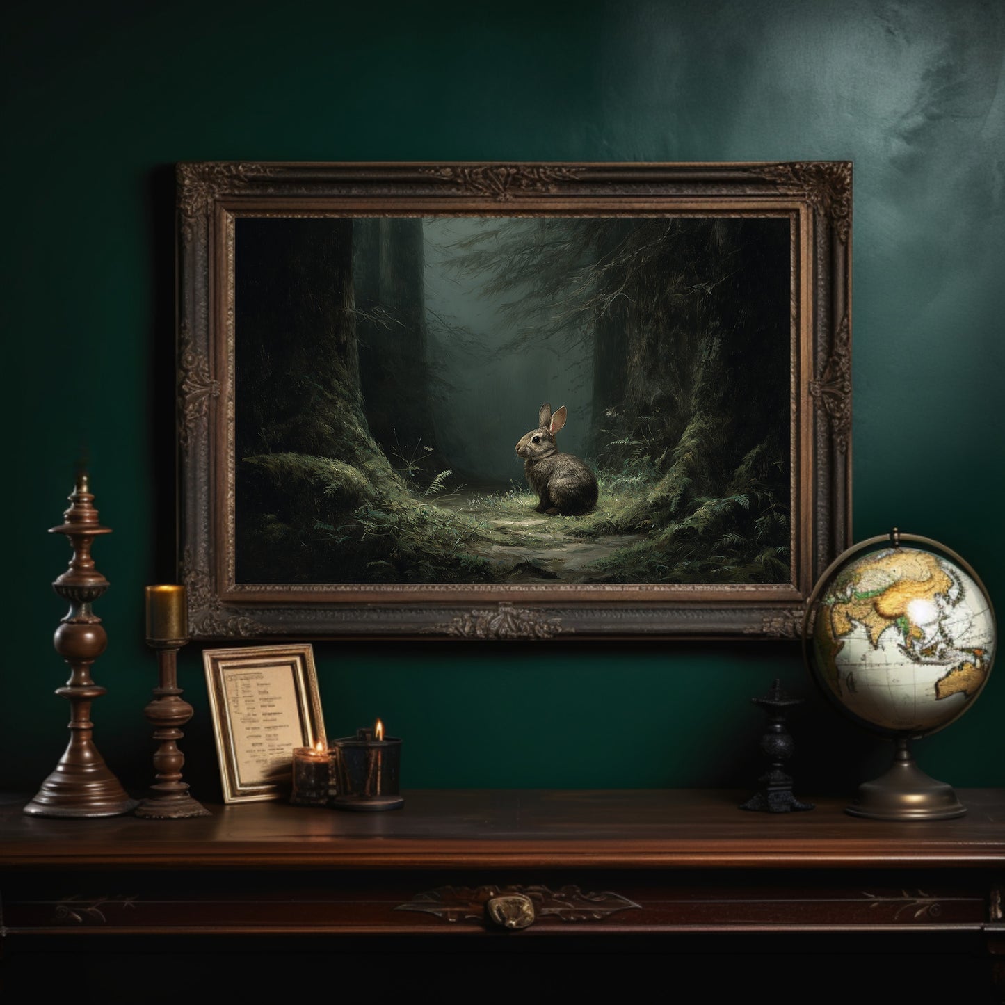 Forest Wanderer Finds Moonlit Path