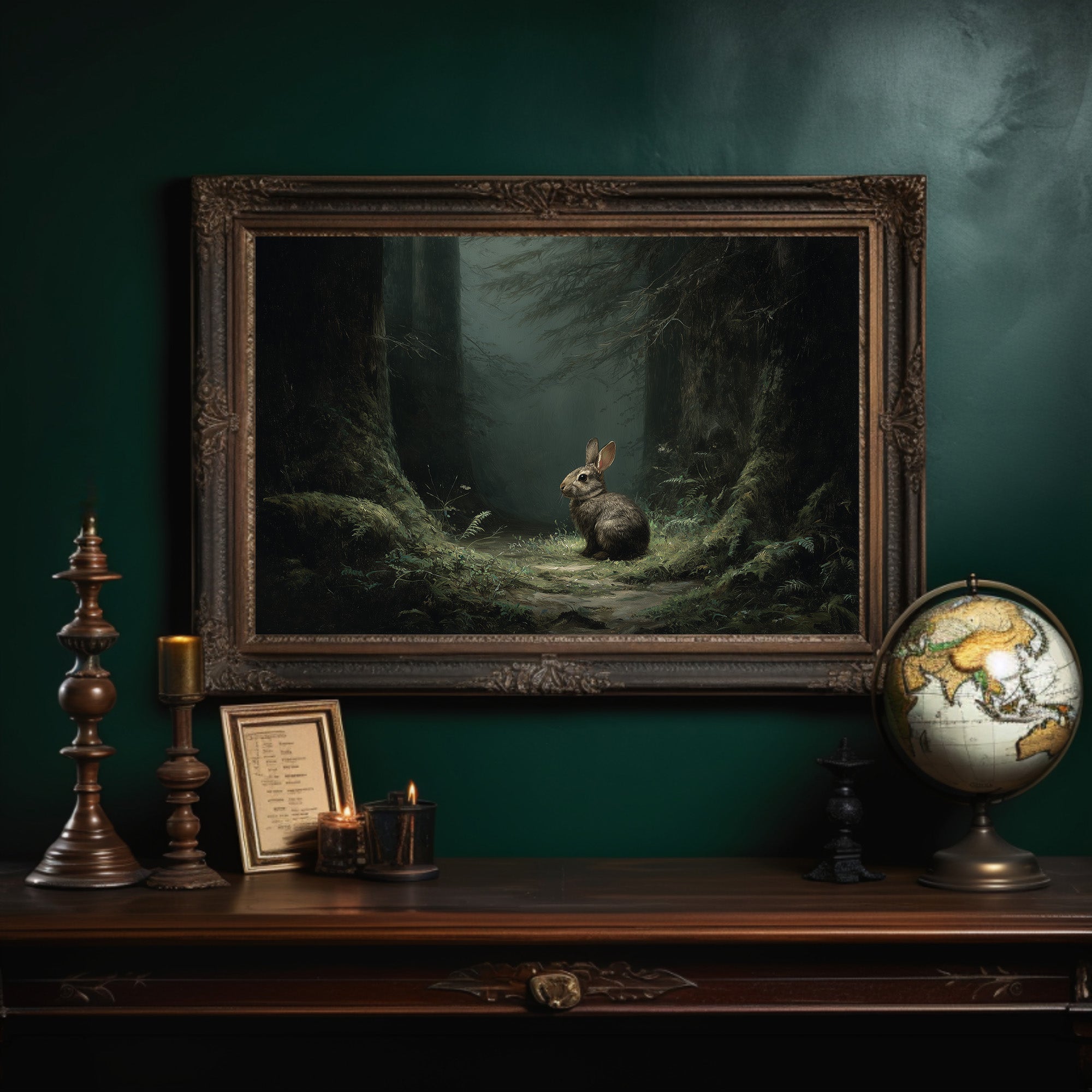 Forest Wanderer Finds Moonlit Path