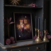 Candlelight Beckons Moths And Blooms