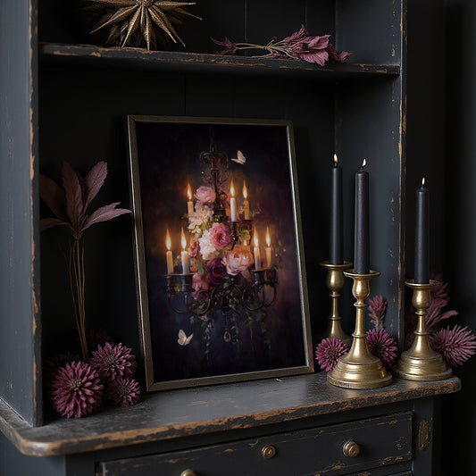 Candlelight Beckons Moths And Blooms