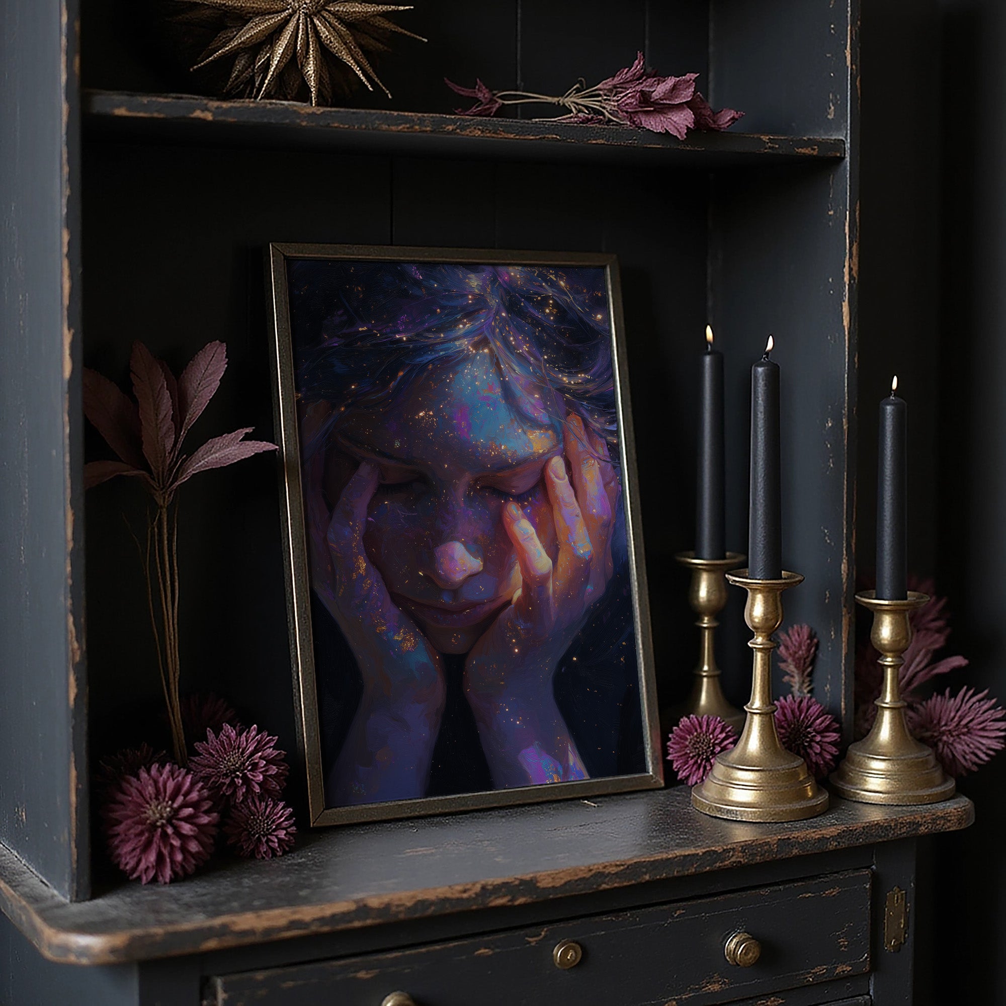 Cosmos Held Between Fingers