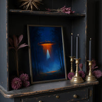 Cosmic Visitor Meets Midnight Forest