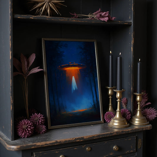 Cosmic Visitor Meets Midnight Forest