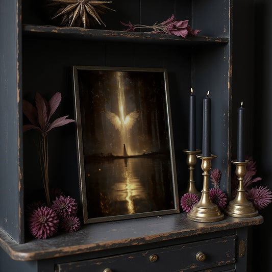 Divine Light Breaks Through Forest