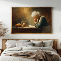 Prayer Illuminated By Golden Hours