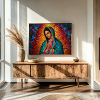 Mosaic Prayer In Vibrant Hues