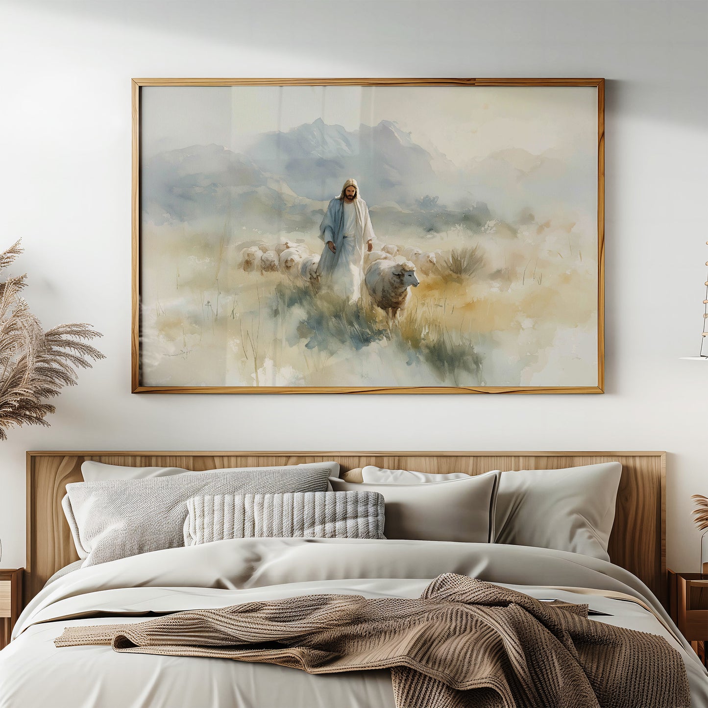 Gentle Shepherd Among Misty Hills