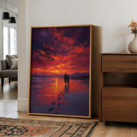 Sunset Walk Through Crimson Tides