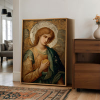 Gilded Faith On Rustic Table