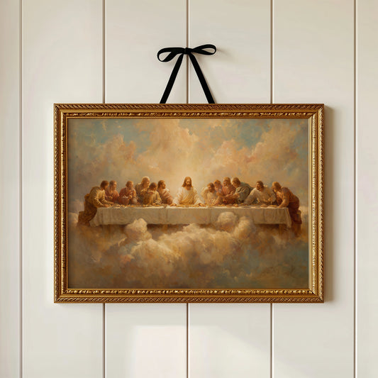 Sacred Gathering Among Golden Clouds