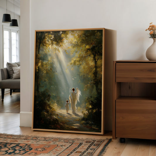 Sunbeams Guide Their Forest Journey