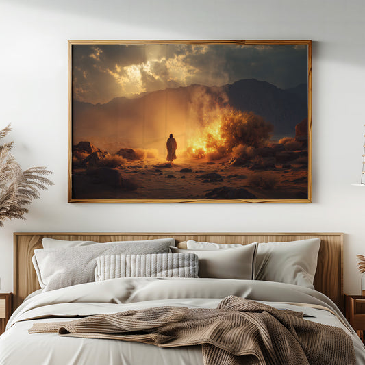 Pilgrim Faces The Desert Fire