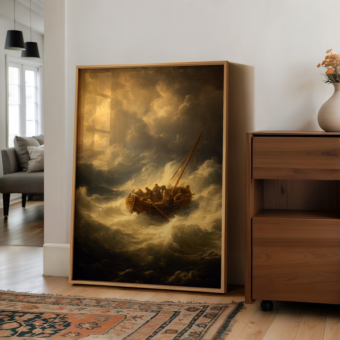 Sailors Brave The Tempest's Fury