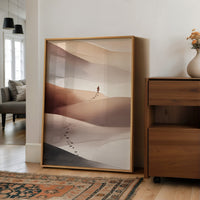 Solitary Journey Through Sand Waves