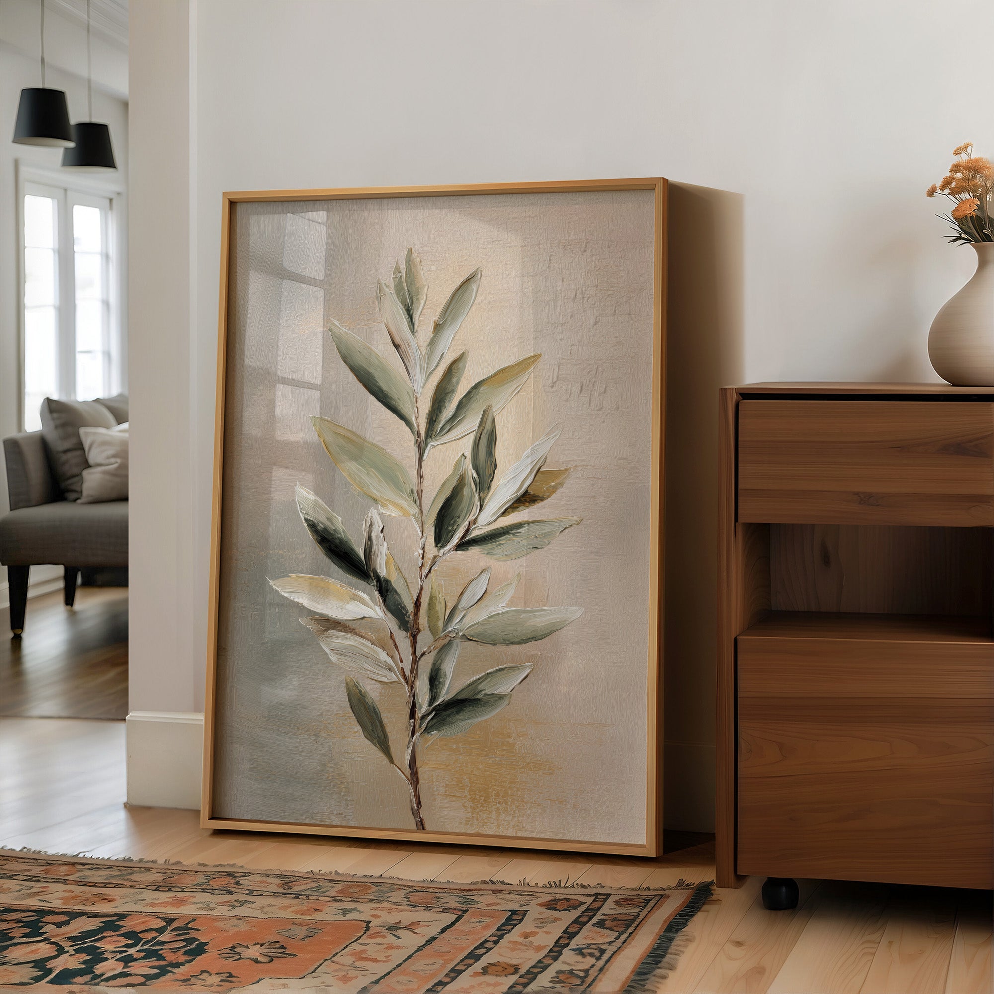 Sage Leaves In Golden Light