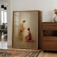 Sacred Moment On Wooden Table