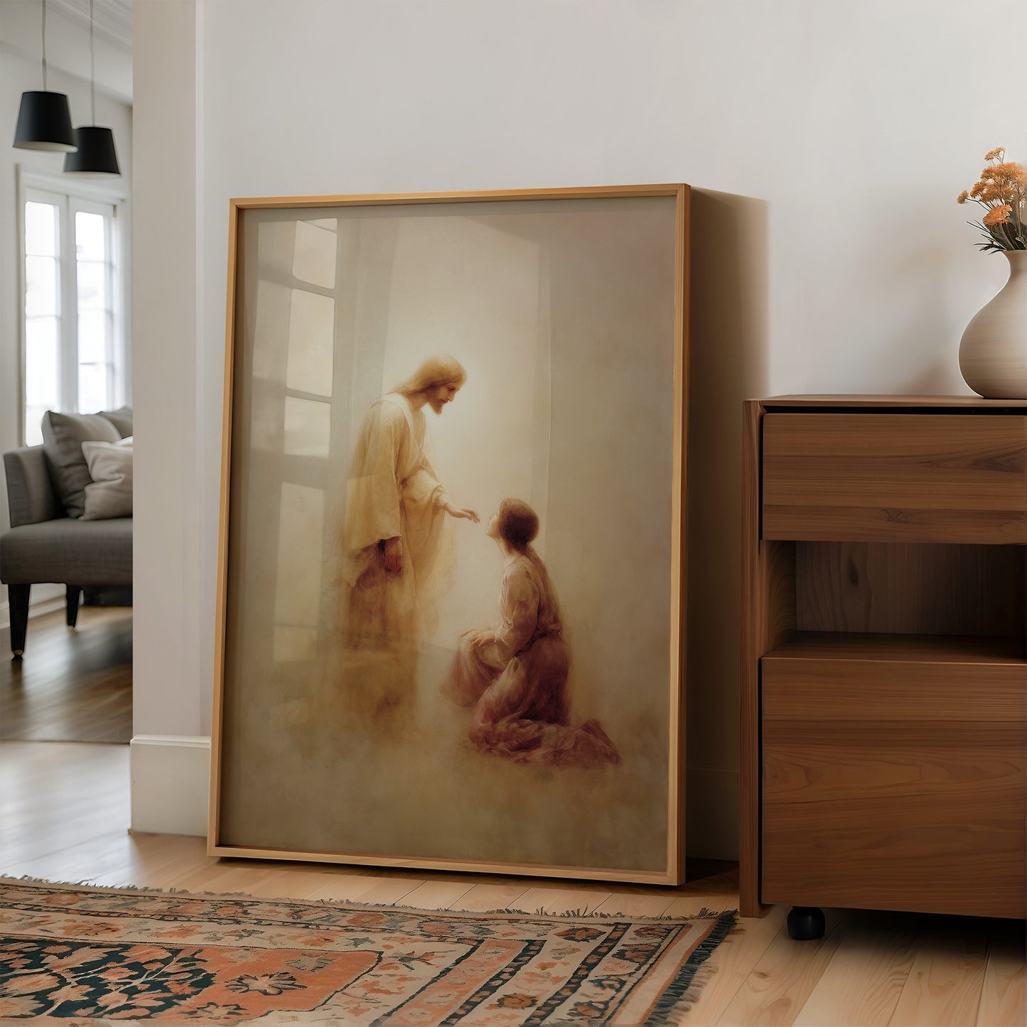 Sacred Moment On Wooden Table