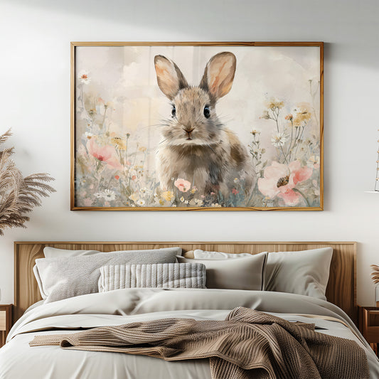 Curious Companion Among Meadow Blooms