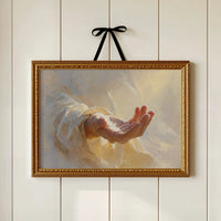 Open Palm Catches Radiant Light
