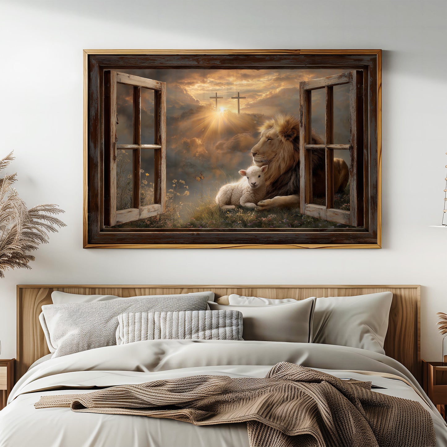 Lion And Lamb Under Heaven's Light