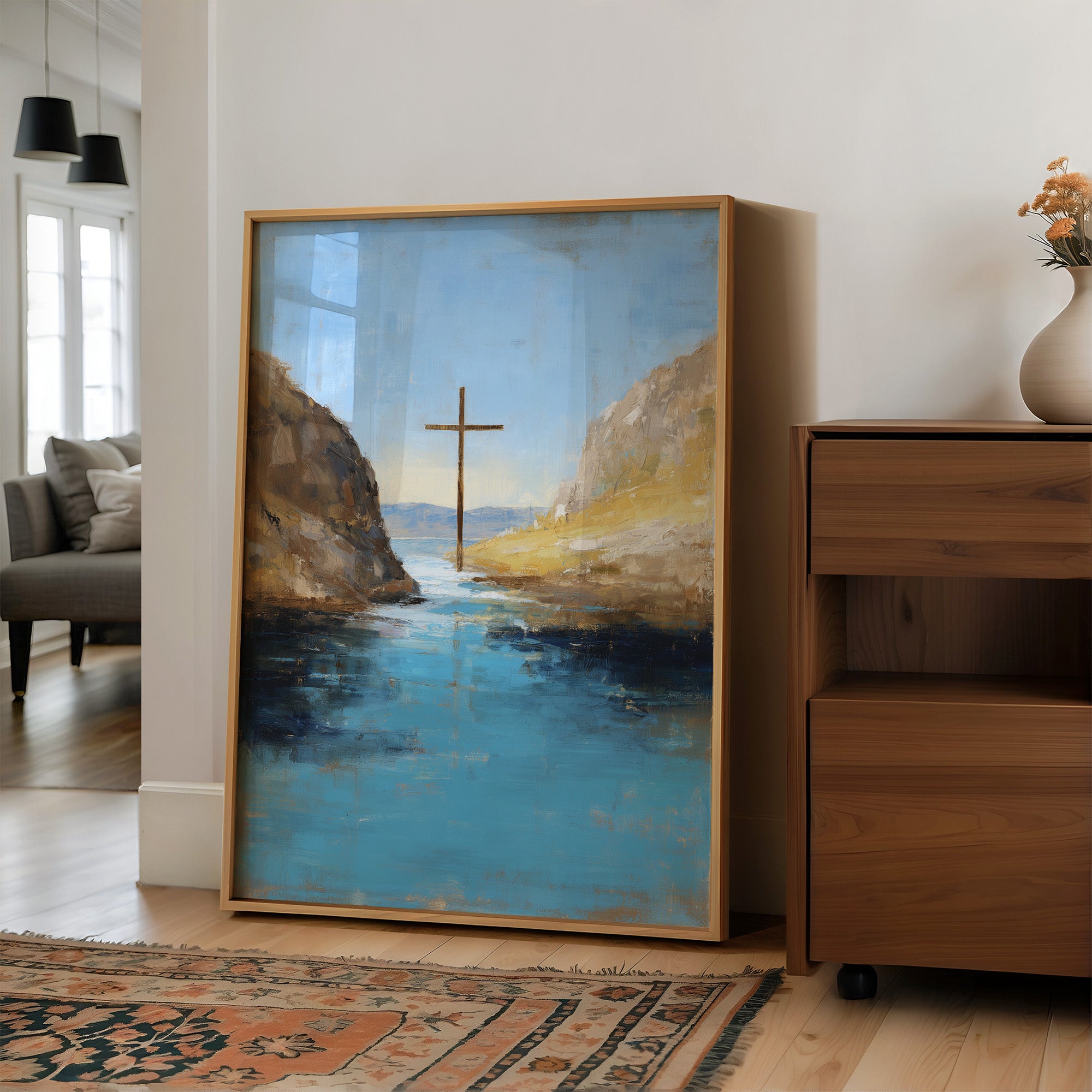 Faith Anchored Between Rocky Shores