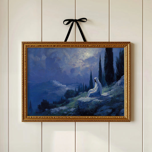 Solitude Beneath Indigo Skies