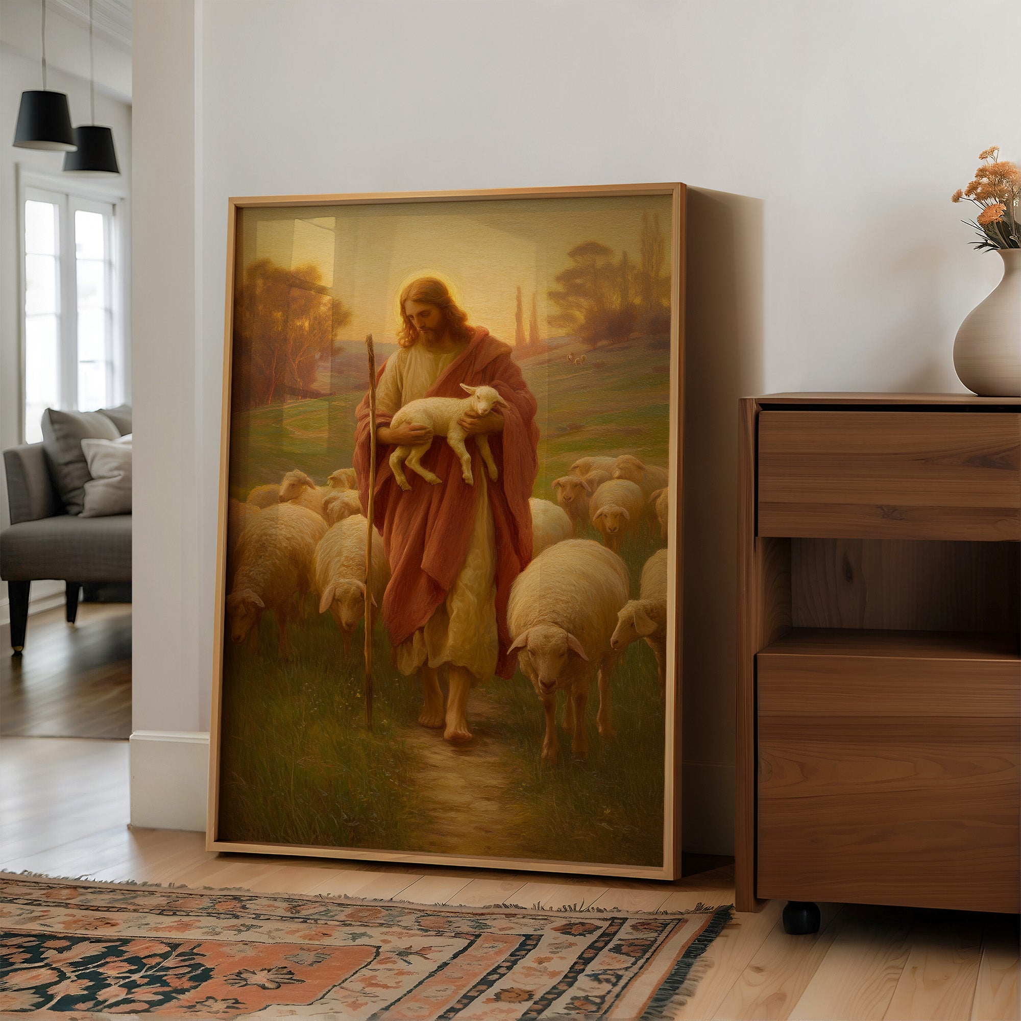 Sacred Pastoral In Golden Light