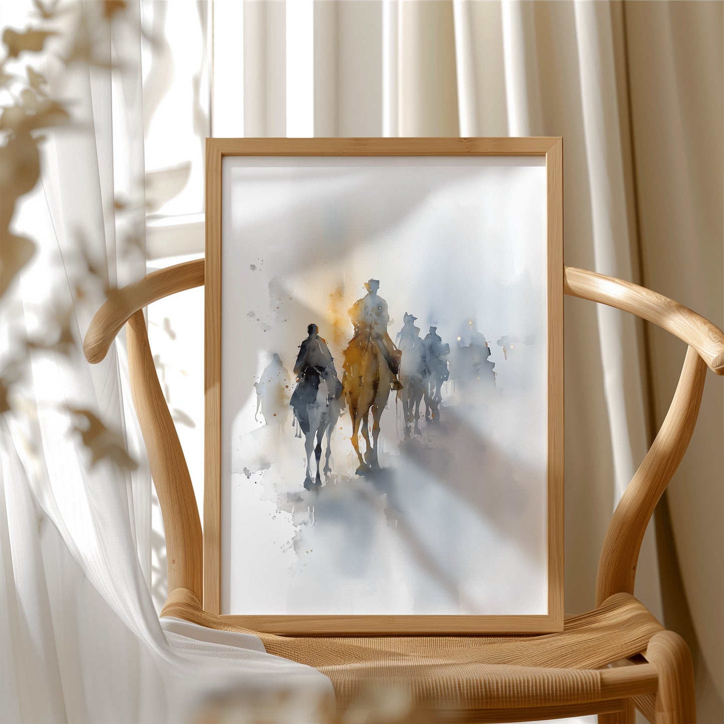 Riders Vanish Into Morning Haze