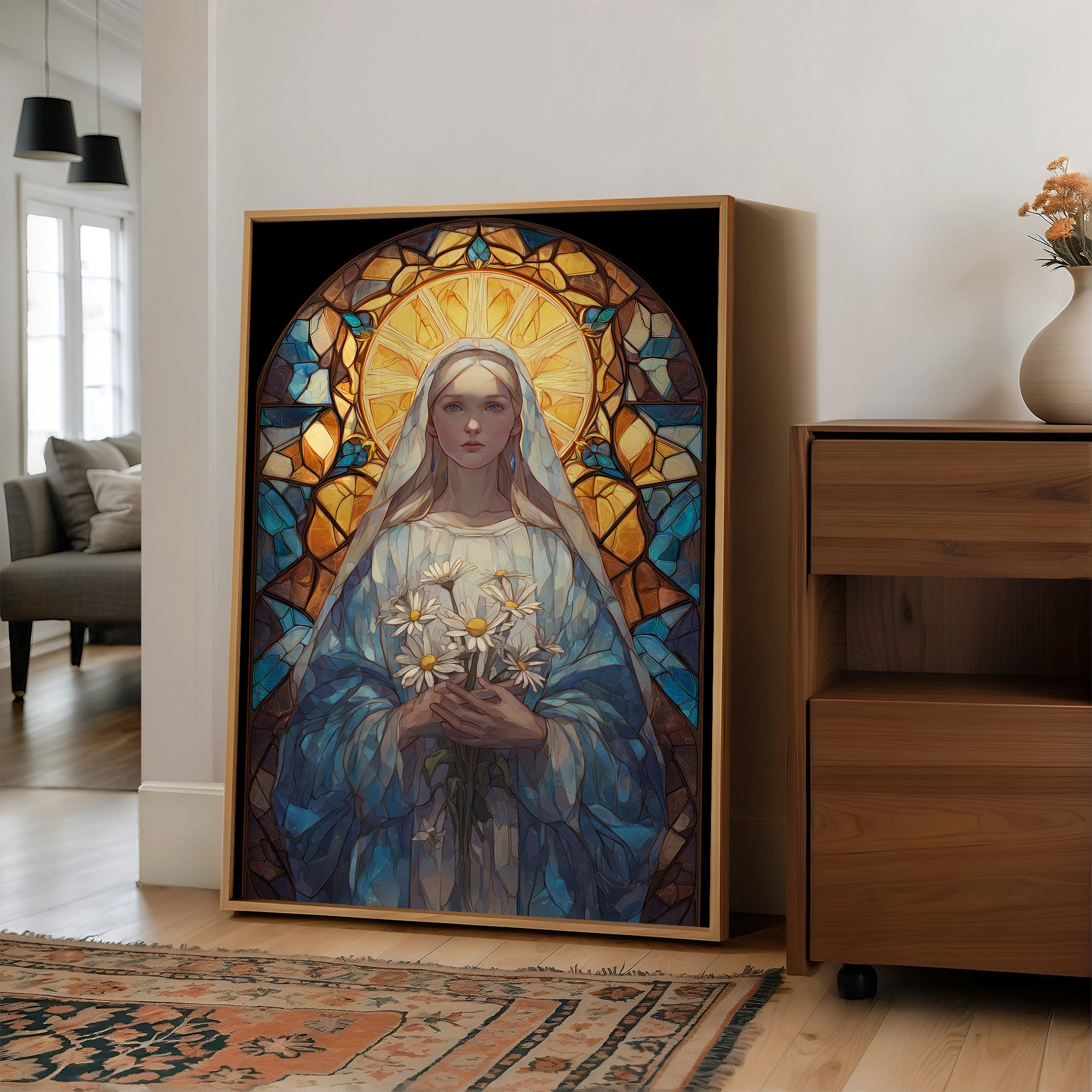 Daisies Held In Sacred Light