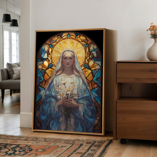 Daisies Held In Sacred Light