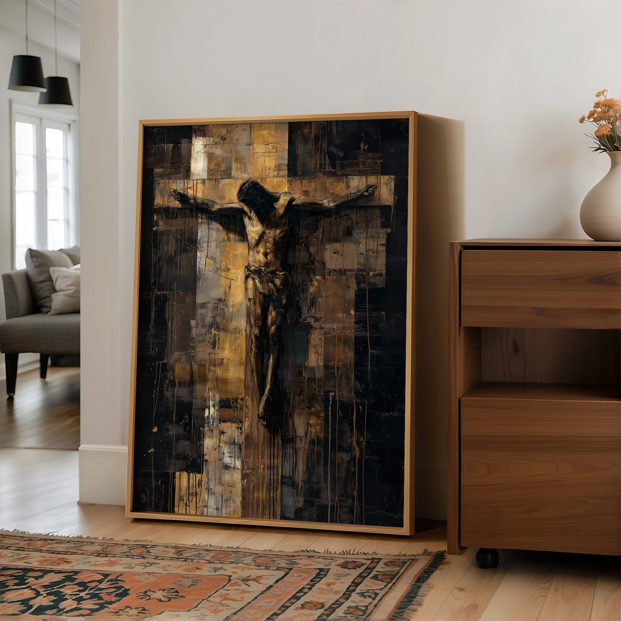 Faith Rendered In Golden Darkness