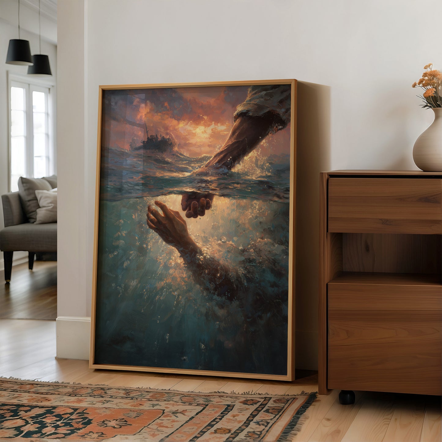 Hands Reaching Across Troubled Waters