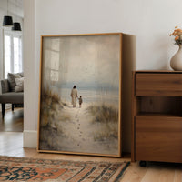 Footprints Lead To Ocean Promise