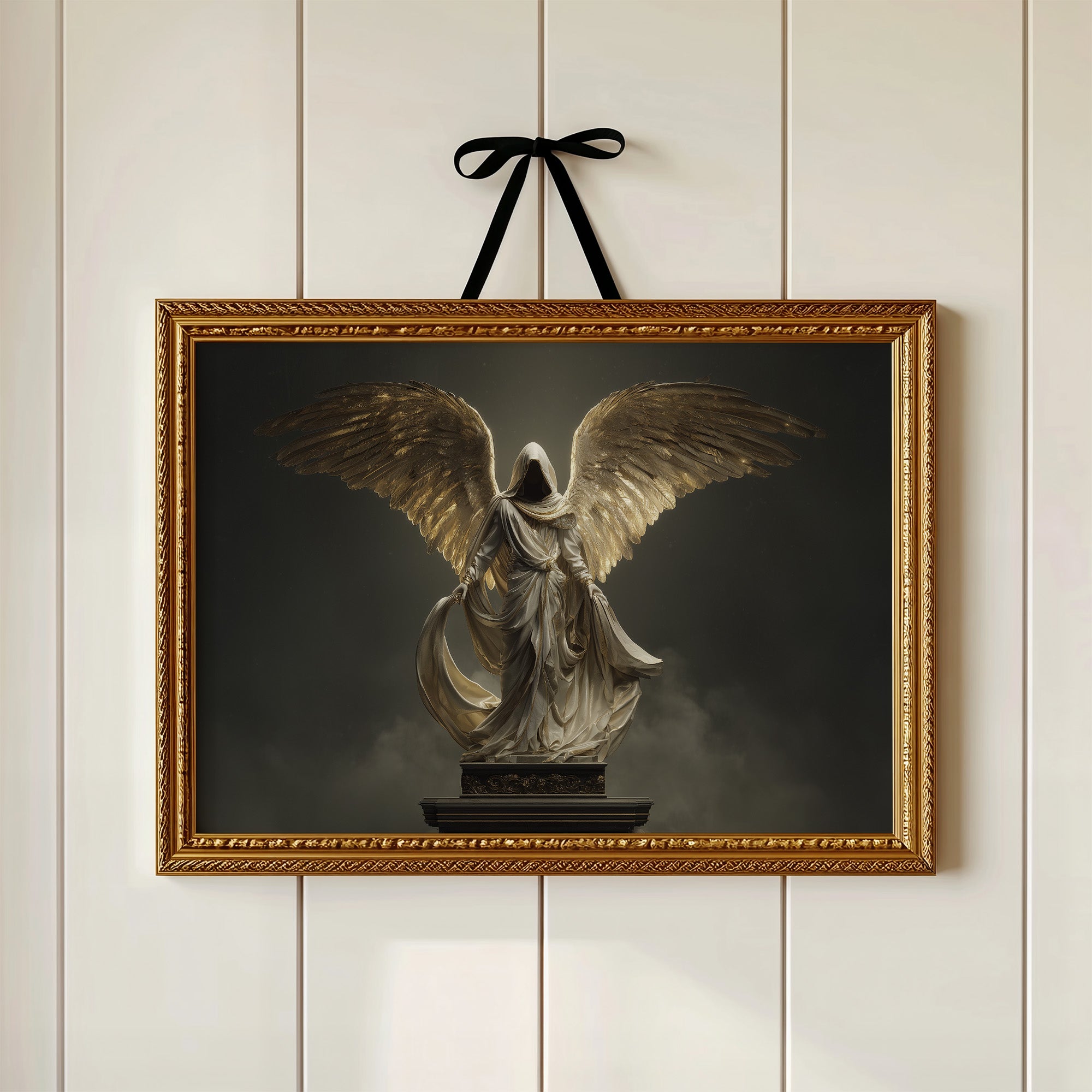 Wings Ascend From Ancient Stone