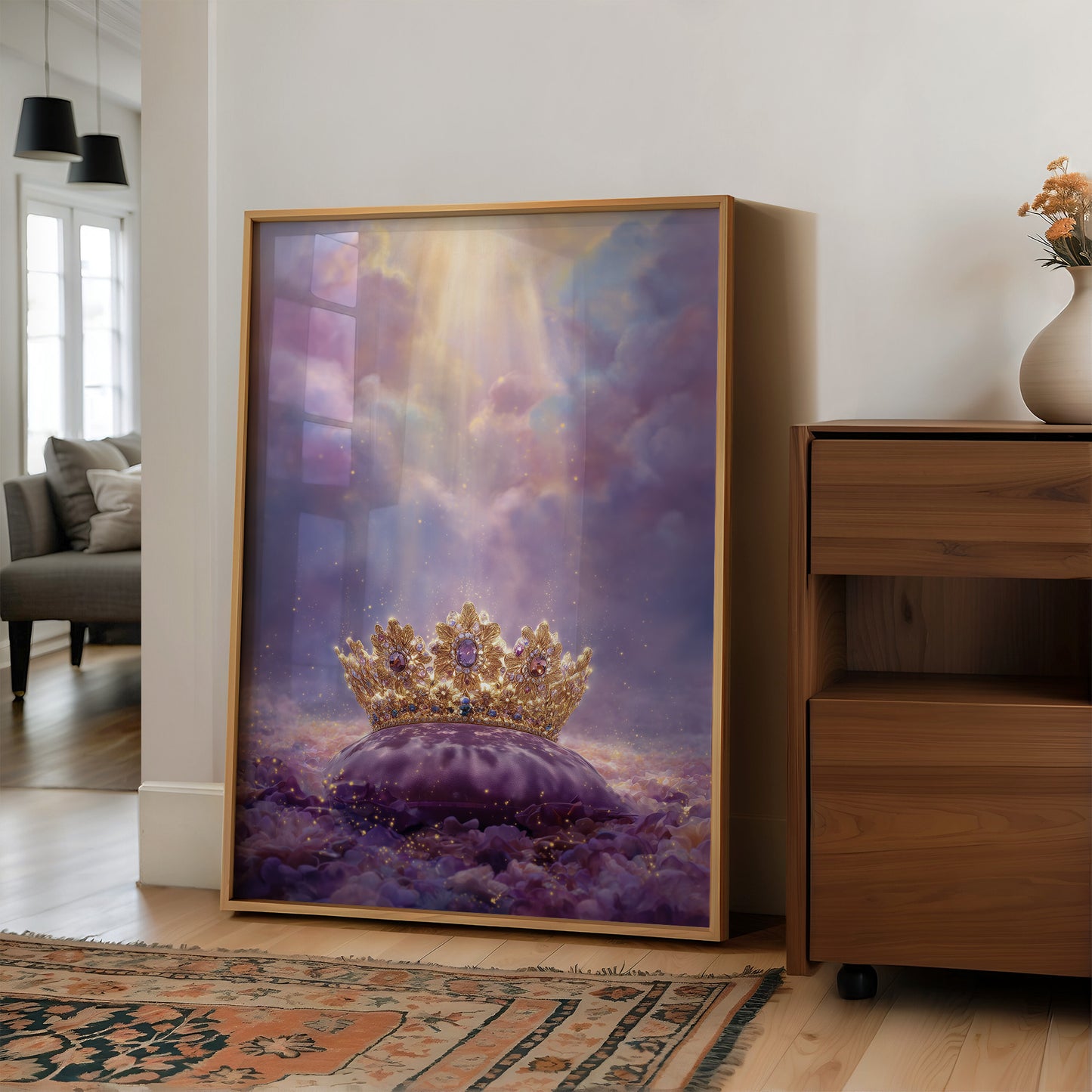 Heavenly Crown Amid Violet Skies