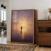 Solitary Path Into Golden Waters