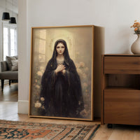 Sacred Light Upon Wooden Table