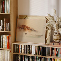 Travelers In Morning Mist