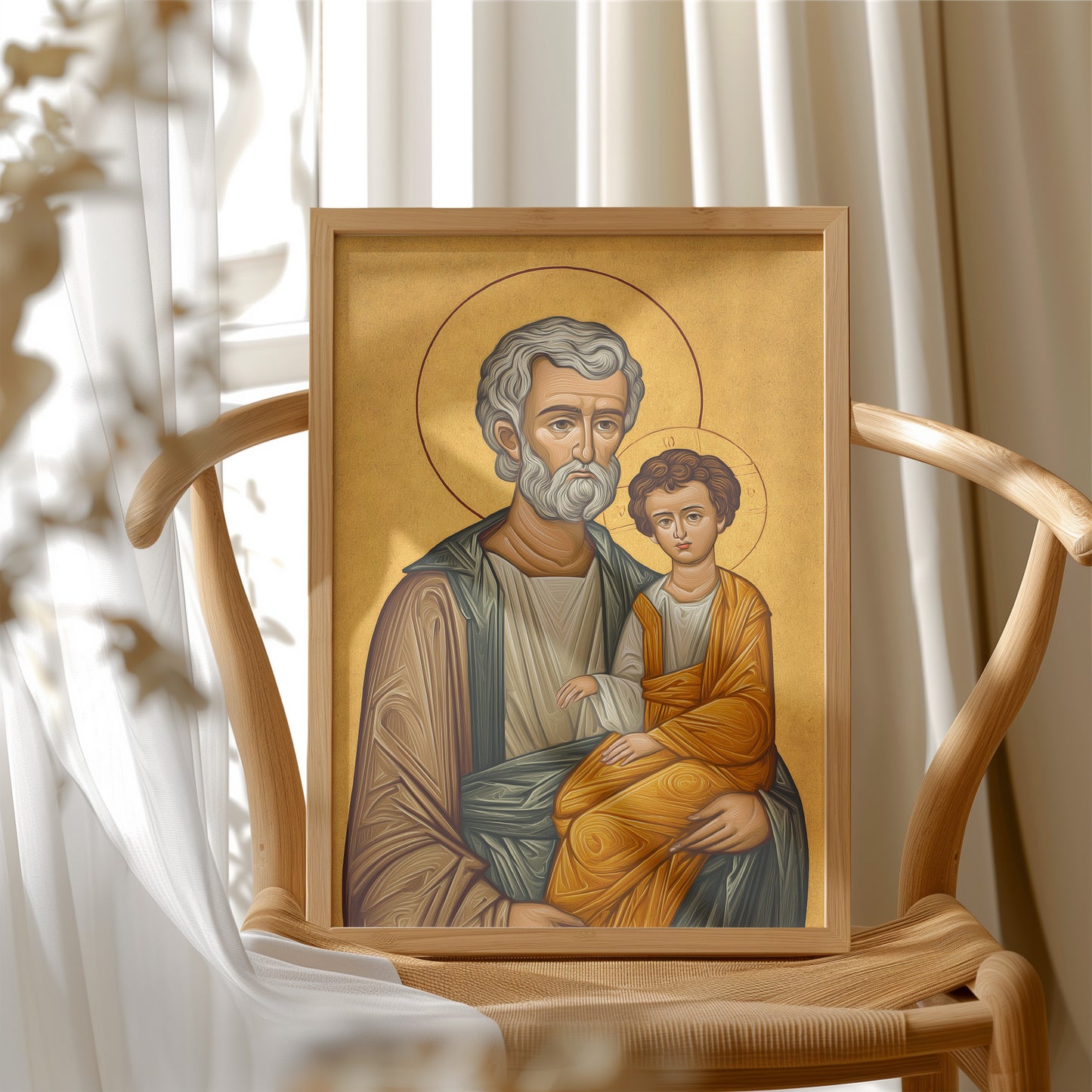 Sacred Gold Upon Weathered Wood