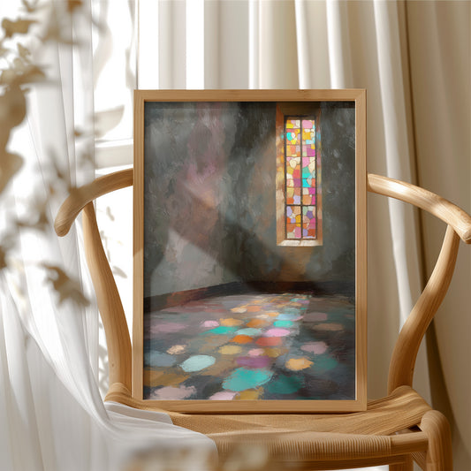 Stained Light Paints Sacred Floors
