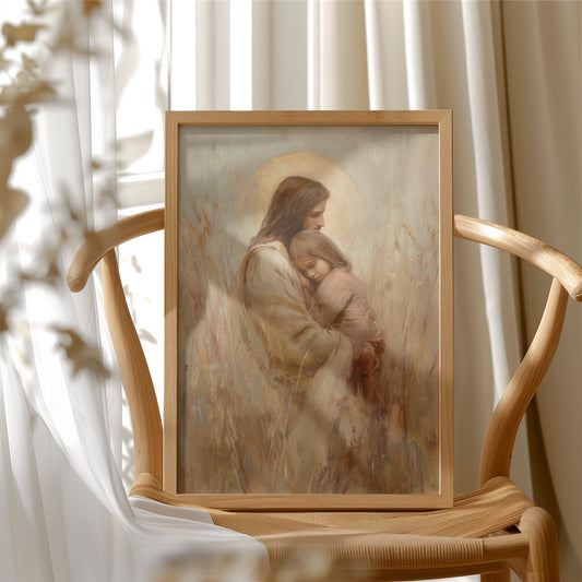 Comfort Held In Golden Light