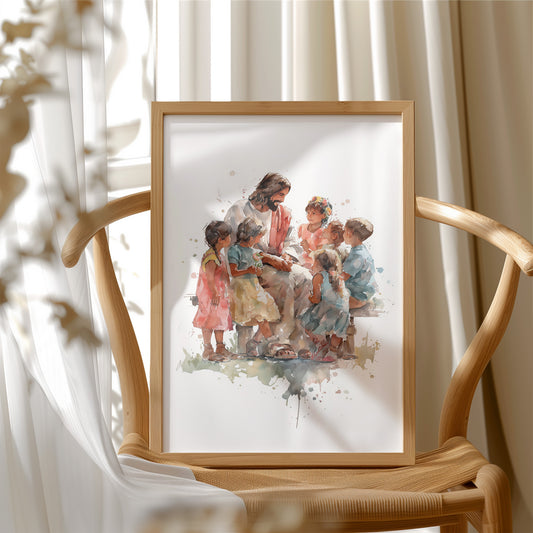 Watercolor Stories On Sunlit Wood